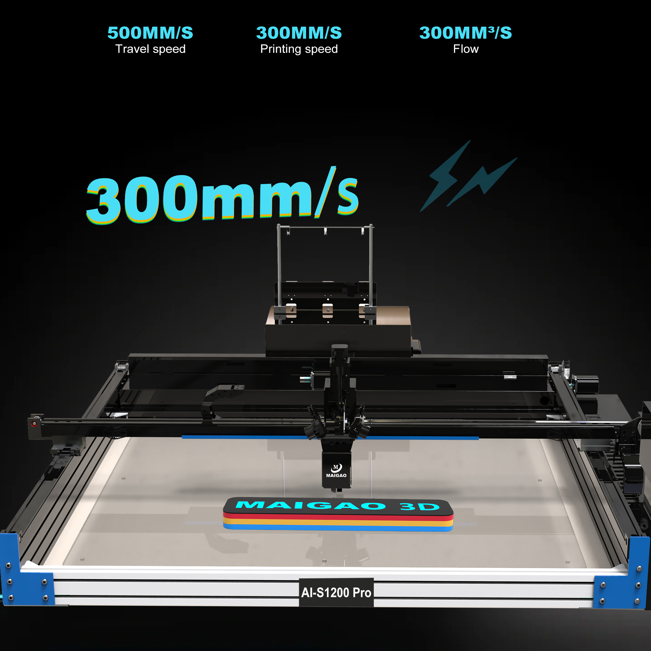 Maigao AI-S1200 Pro 1200mm*1200mm Colors Klipper Channel Letter Neon Sign AD-PETG Petg Pds Mmla Large 3d Printer for Signage - Image 7