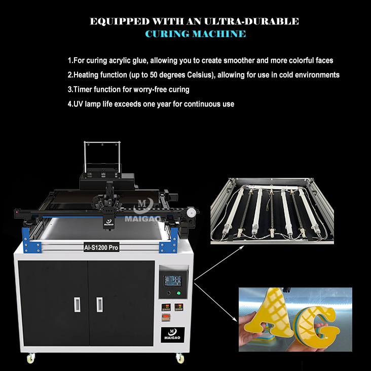 Maigao AI-S1200 Pro 1200mm*1200mm Colors Klipper Channel Letter Neon Sign AD-PETG Petg Pds Mmla Large 3d Printer for Signage - Image 8