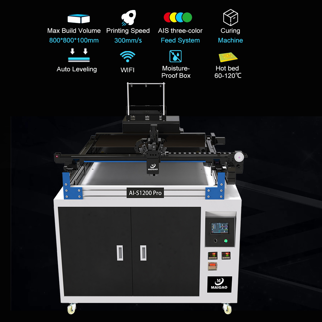 Maigao AI-S1200 Pro 1200mm*1200mm Colors Klipper Channel Letter Neon Sign AD-PETG Petg Pds Mmla Large 3d Printer for Signage - Image 5