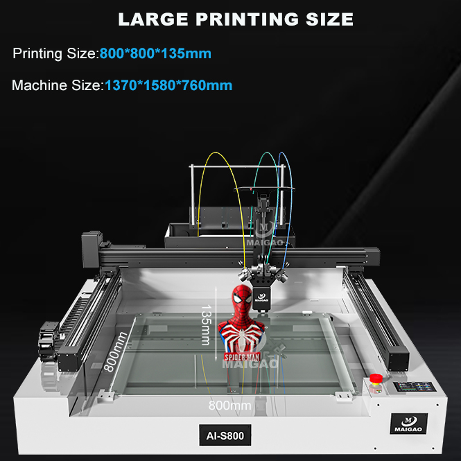 MAIGAO AI-S 800 SIGN Hot-sale Commercial 3D Sign Printer Dimensional 3D Letter Illuminated Logo Printer 3d Signage Machine - Image 6