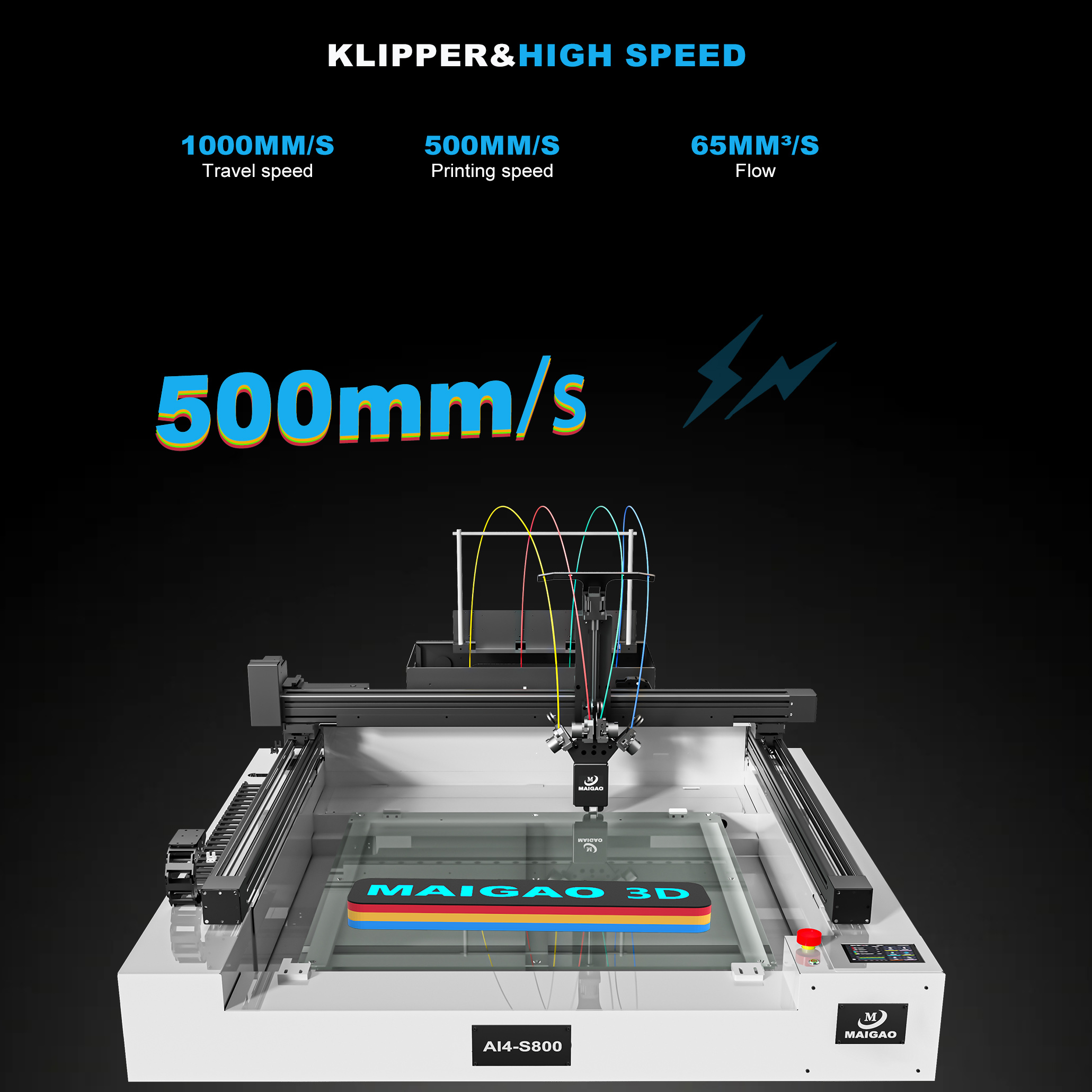 Maigao Special Offer Four Colors Camera Klipper Channel Letter Neon Sign Petg Pds Mmla Large 3d Printer for Signage - Image 5