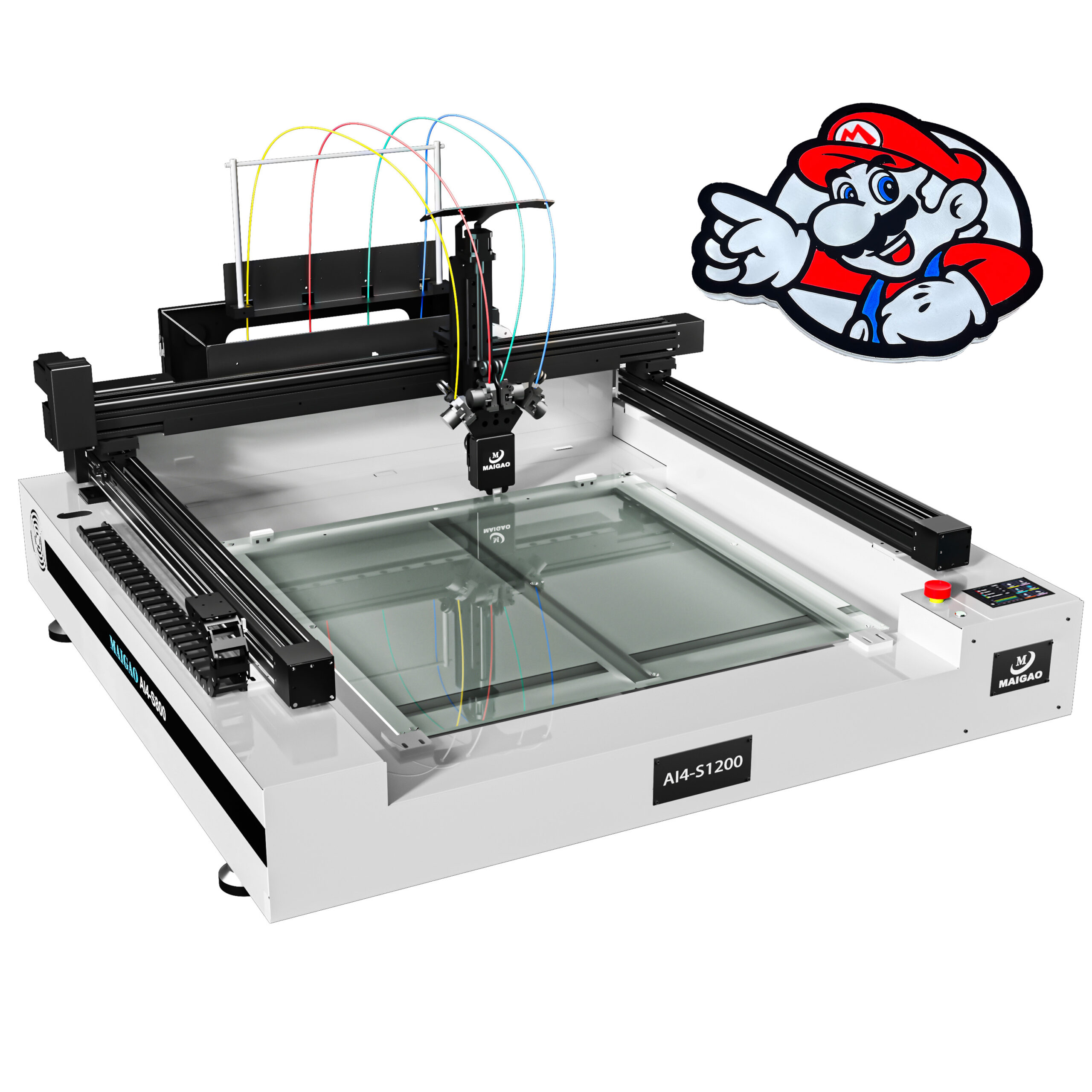 MAIGAO AI4-S1200 Four Colors Large Format1200mm Klipper 500mm/s Channel Letter Led Neon Sign 3D Printer